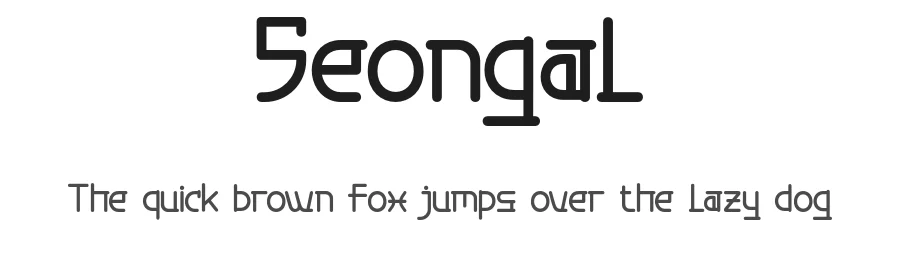 Seongal by Gabrielle Devina S — Display Font