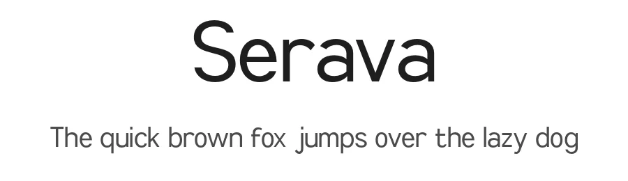 Serava — Sans Serif Font