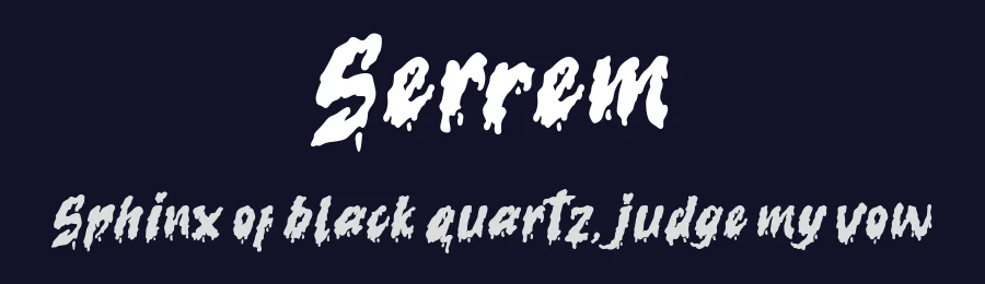 Serrem by GlyphStyle — Display Font — thumbnail 2