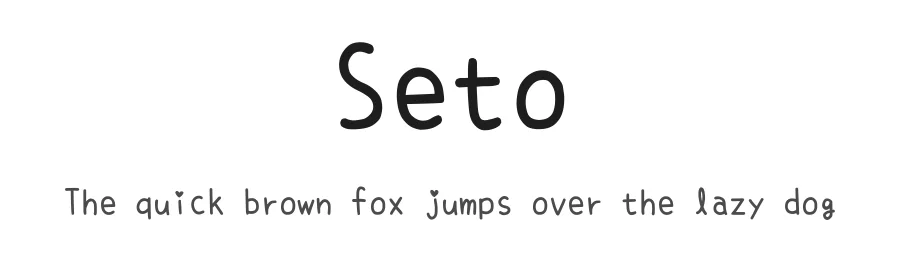 Seto — Script Handwritten Font