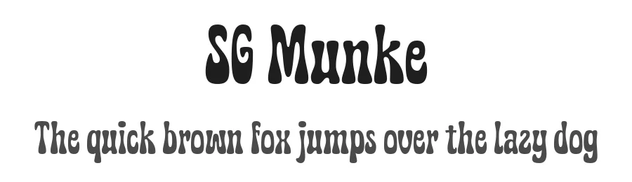 SG Munke by Umar Al Farouq, Jodi El Ghazi — Display Font