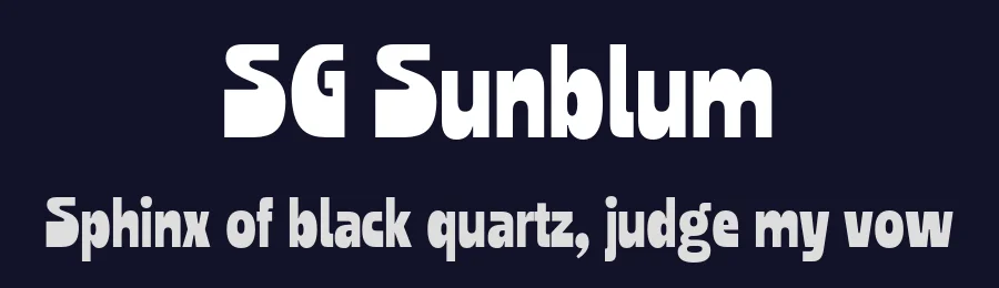SG Sunblum by Jodi El Ghazi — Display Font — thumbnail 2