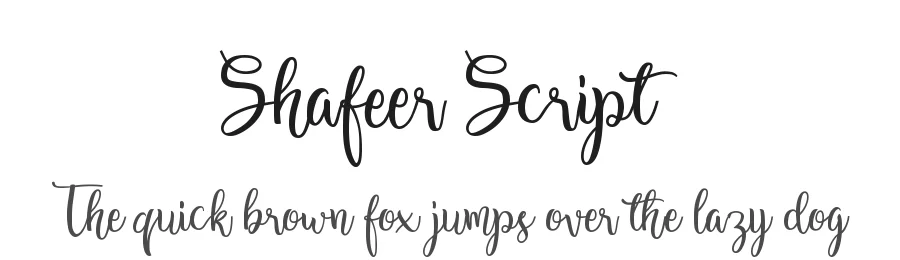Shafeer Script by Abo Daniel 2018 — Script Handwritten Font
