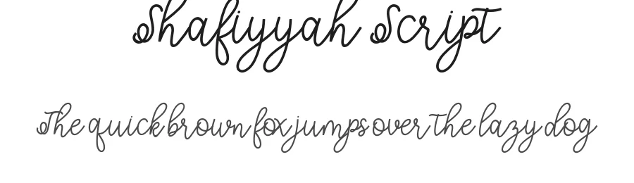 Shafiyyah Script by munawir — Script Handwritten Font