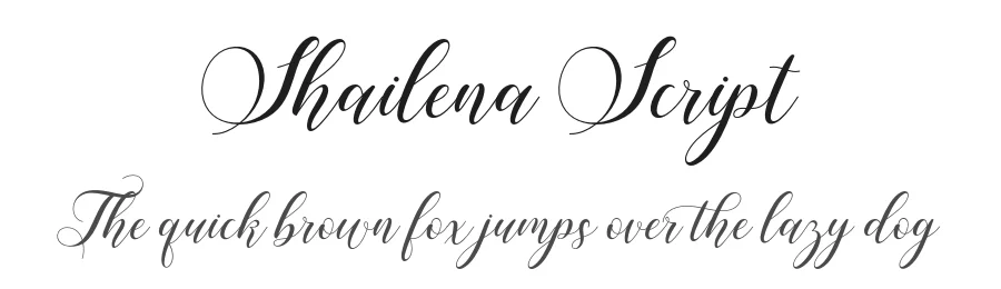 Shailena Script by Jamalodin — Script Handwritten Font
