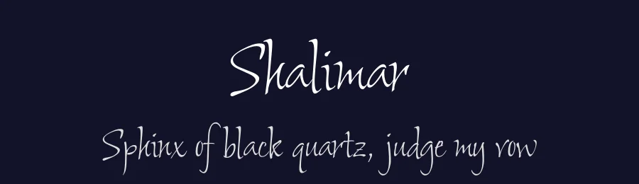 Shalimar by Robert E. Leuschke — Script Handwritten Font — thumbnail 2