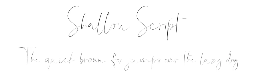 Shallou Script by Noi Minggu β Script Handwritten Font