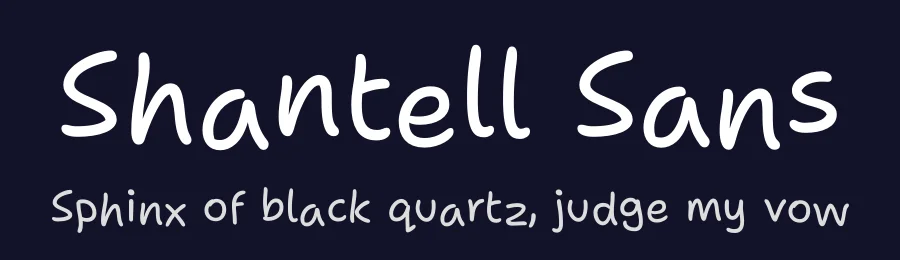 Shantell Sans by Stephen Nixon, Anya Danilova, Shantell Martin — Script Handwritten Font — thumbnail 2