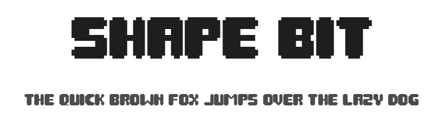 Shape Bit by Dida Ahluddin — Display Font