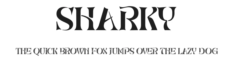 Sharky by Jarnawi Saja — Display Font