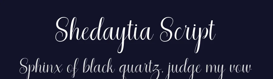 Shedaytia Script by By Josstype — Script Handwritten Font — thumbnail 2