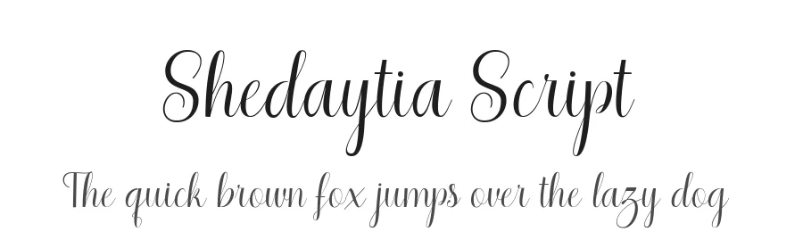 Shedaytia Script by By Josstype β Script Handwritten Font