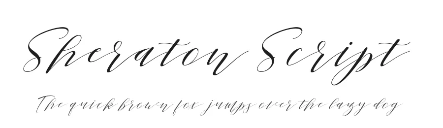 Sheraton Script by Area Type — Script Handwritten Font