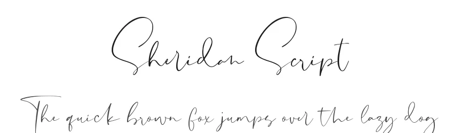 Sheridan Script by Muhamad Yusron  Billah — Script Handwritten Font