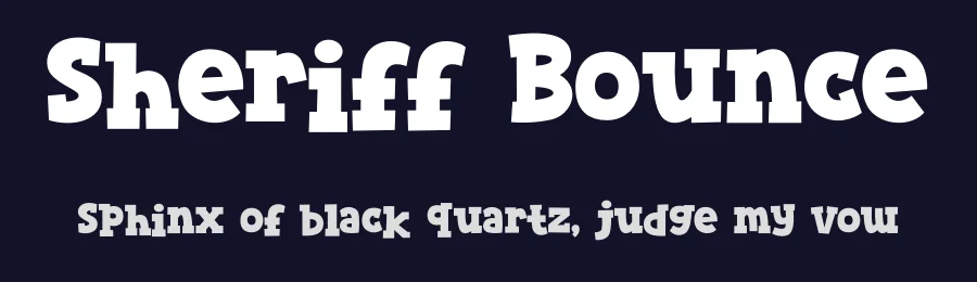 Sheriff Bounce by Sahirul Puguh — Display Font — thumbnail 2