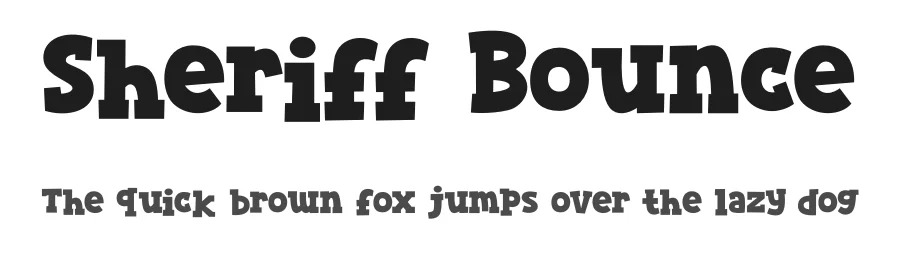 Sheriff Bounce by Sahirul Puguh — Display Font