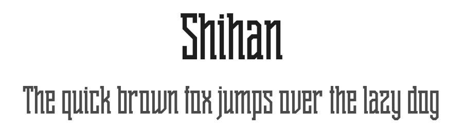 Shihan by Sergey Godovalov — Slab Serif Font
