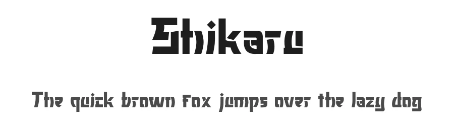 Shikaru by Gabrielle Devina S — Display Font