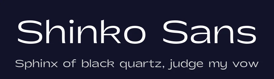 Shinko Sans by Laire Banyu Sandi Pawenang — Sans Serif Font — thumbnail 2