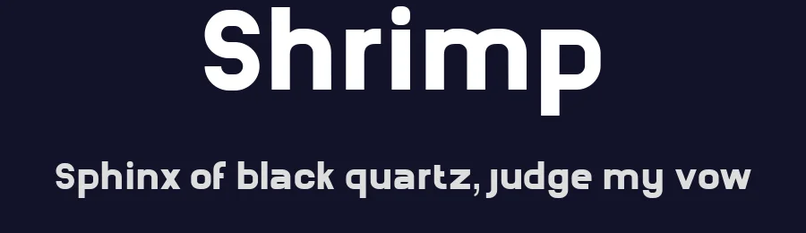 Shrimp — Sans Serif Font — thumbnail 2
