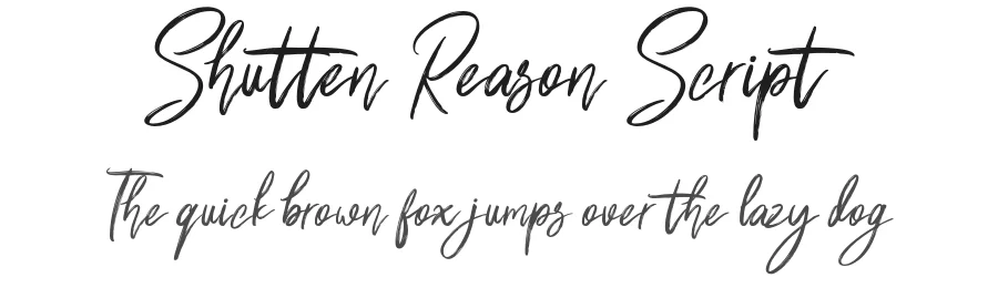 Shutten Reason Script by Ferry Hadriyan (feydesign) — Script Handwritten Font
