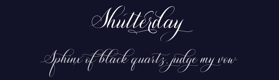 Shutterday by Nofi Sofyan Hadi — Script Handwritten Font — thumbnail 2