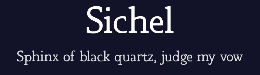 Sichel by Adam Pelloso — Serif Font — thumbnail 2