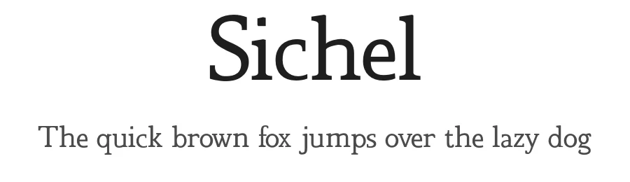 Sichel by Adam Pelloso — Serif Font