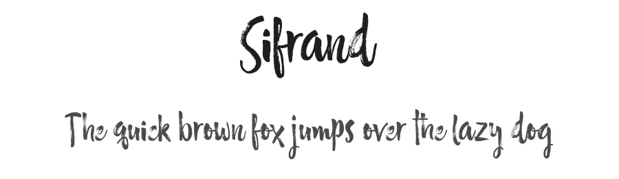 Sifrand by Area Type Studio — Script Handwritten Font