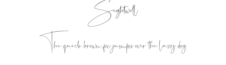 Sightwell by rizal studio — Script Handwritten Font