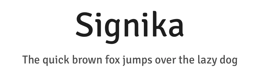 Signika by Anna Giedryś — Sans Serif Font
