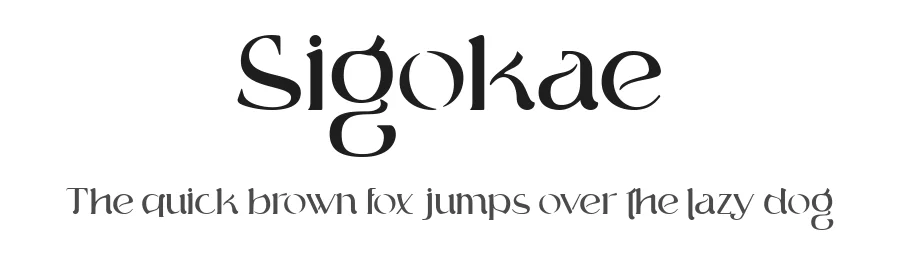 Sigokae by GlyphStyle — Display Font