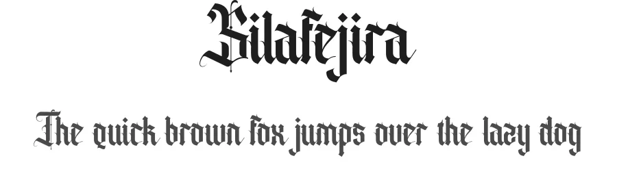 Silafejira by Virgiawan listanto — Display Font