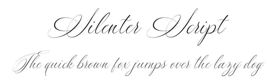 Silenter Script by Bluestudio — Script Handwritten Font
