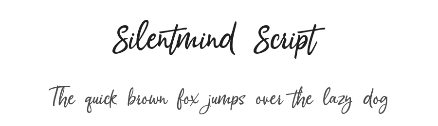 Silentmind Script by Riverside Digital Type Foundry — Script Handwritten Font