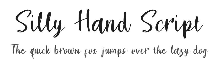 Silly Hand Script by The Trending Fonts — Script Handwritten Font