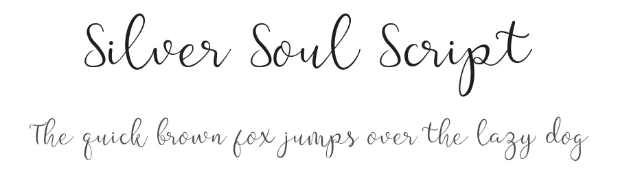 Silver Soul Script by Fahrul Anggoro 2019 — Script Handwritten Font