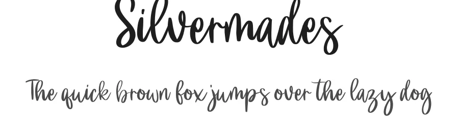 Silvermades by Dida Ahluddin — Script Handwritten Font