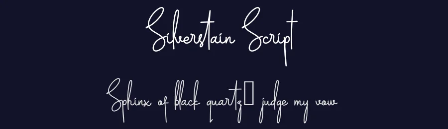 Silverstain Script — Script Handwritten Font — thumbnail 2