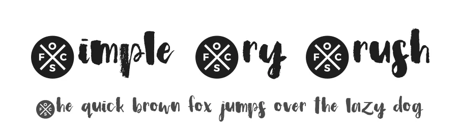 Simple Dry Brush by Out of Step Font Company — Script Handwritten Font