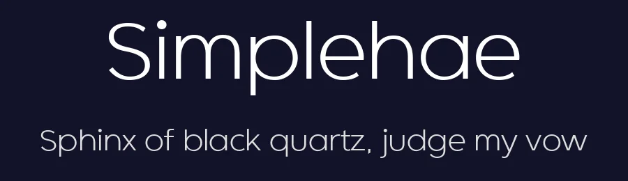 Simplehae by Cafe24 thkim, hmlim, mnelim, nhlee, sslee, sskim, smlim, yjkim, sdjeong, hskwak & 4IRTF — Script Handwritten Font — thumbnail 2