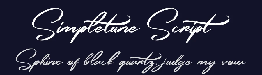Simpletune Script by Ferry Hadriyan — Script Handwritten Font — thumbnail 2