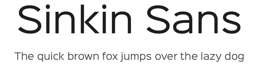 Sinkin Sans by Keith Bates — Sans Serif Font