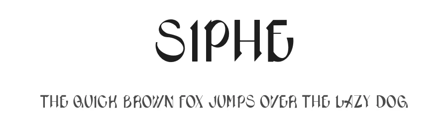 Siphe by Eve Perrin — Sans Serif Font