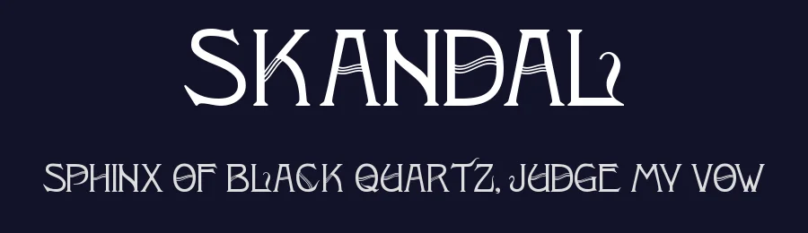 Skandal by Peter Wiegel CAT-Fonts — Display Font — thumbnail 2