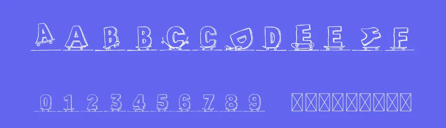 SkateR Initials — Script Handwritten Font — thumbnail 3