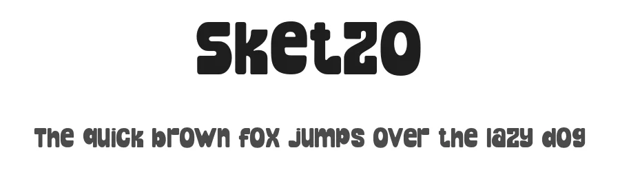 Sketzo by Gabrielle Devina S — Display Font