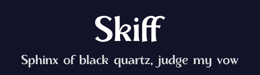 Skiff by NREY — Sans Serif Font — thumbnail 2