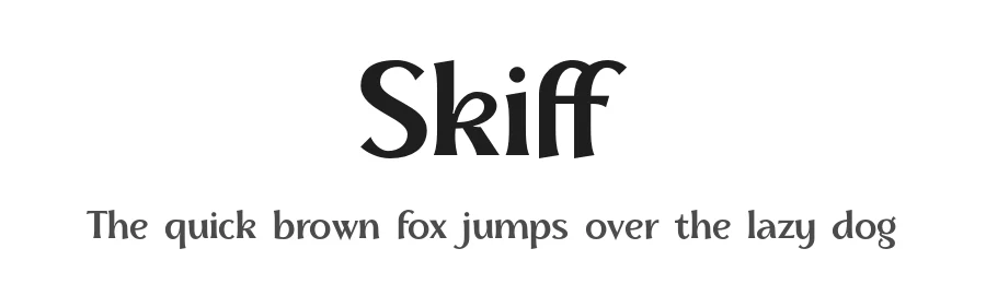 Skiff by NREY — Sans Serif Font