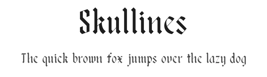 Skullines by Say Studio — Display Font